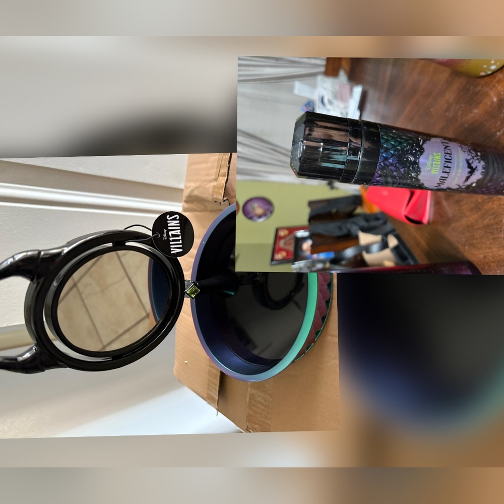 Disney Villains Maleficent Horn Mirror with Iridescent Bowl